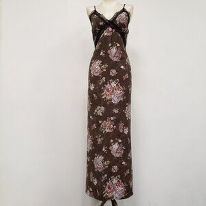 H&M Floral Maxi Dress - Brown and Pink
